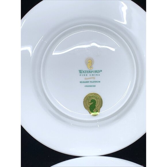 4 Waterford Kilbarry Platinum Bread & Butter Plates 6" Fine Bone China 2103489 - Picture 9 of 10